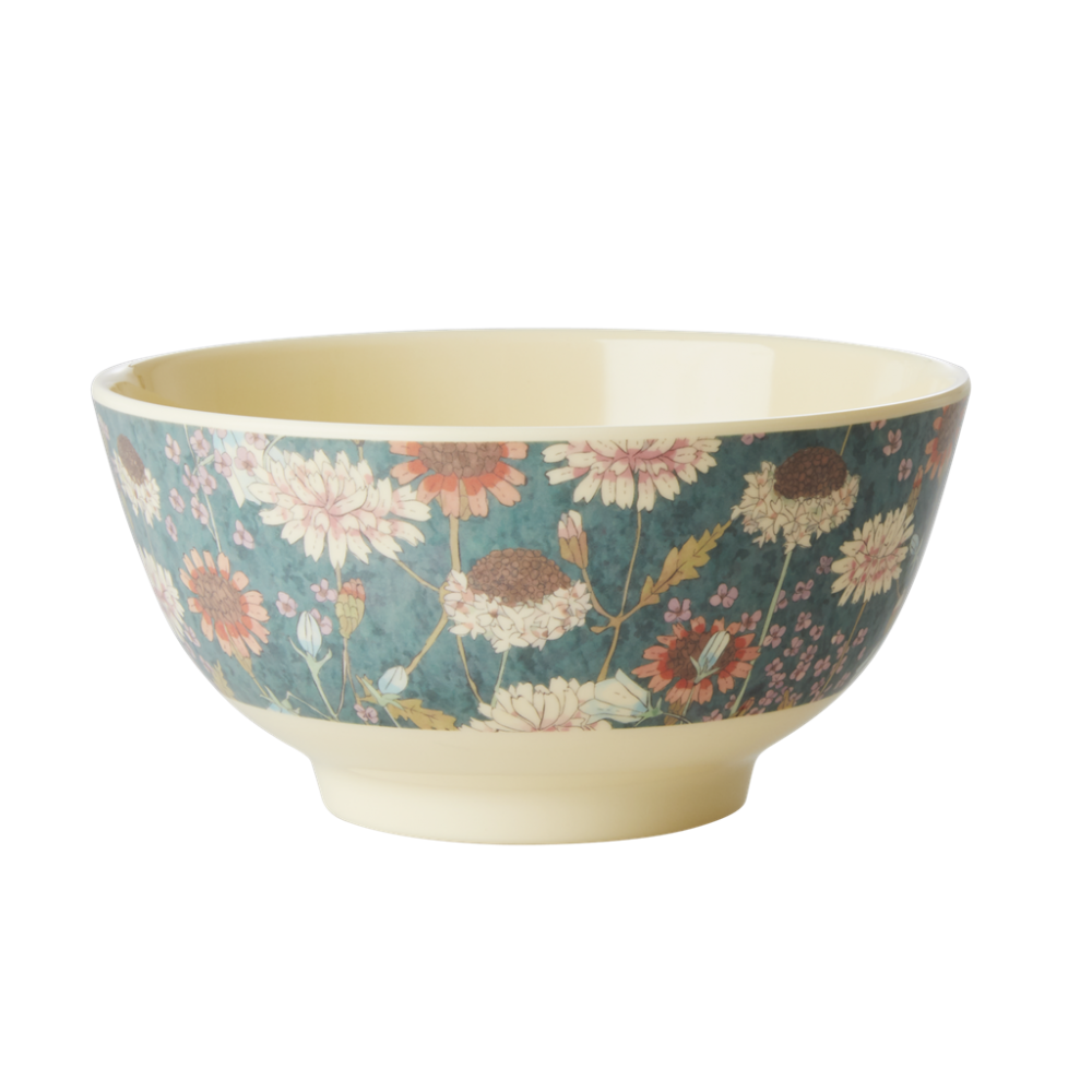 Fall Flower Print Melamine Bowl By Rice DK